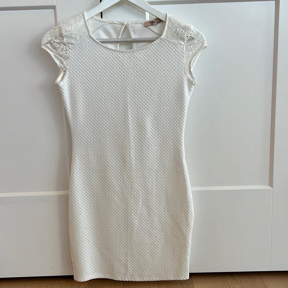 Bershka White Mini Dress